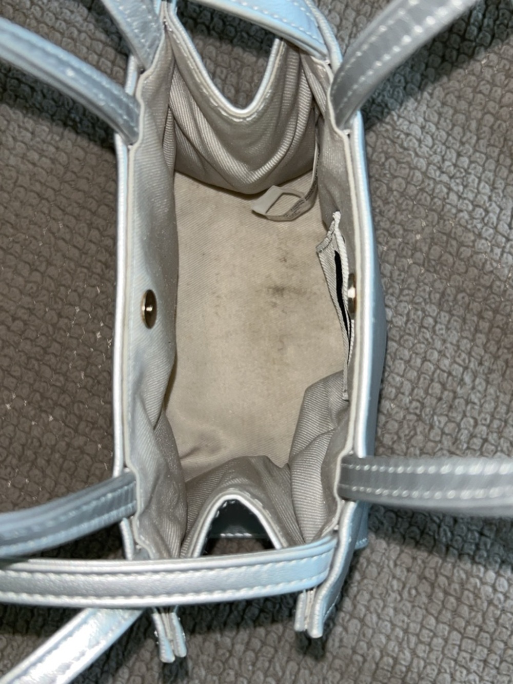 Small Silver Telfar Shopping Bag - Picture 9 of 9